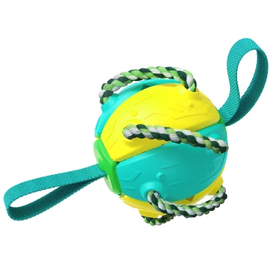 Mayorista de suministros de mascotas herramienta Funny duro dientes de pew Limpieza al aire libre Perro bola Squeaky Puzzle mascota juguete