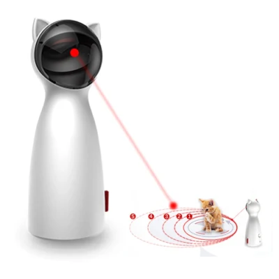 Juguetes automáticos de gato interactivo inteligente burlete mascota LED Funny láser Modo portátil mascota electrónica para todos los gatos Laserlampje Kat
