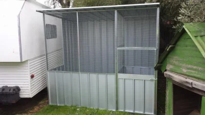 Cobertizo de almacenamiento para exteriores de uso intensivo para jardín de metal (RDSA1114-CS2)