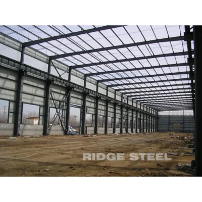 China ya hechas de acero pintado de la estructura prefabricada de la luz de la luz de la cámara frigorífica Fabricante Pórtico de acero
