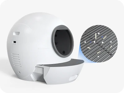 Autolimpiable eléctrico Caja automática de basura de gato para gatos