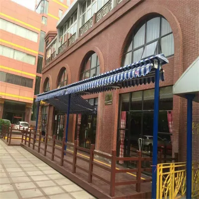  Ajustable al aire libre de estilo francés Cafe Restaurante de la sombrilla resistente al agua derramada
