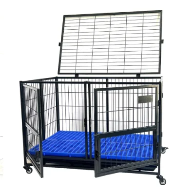  48&prime;&prime; de metal plegable plegable Gran Jaula de perro XXL perreras de metal, apilables perro jaulas para perro grande, al por mayor de la caja de perros