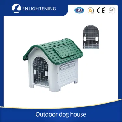  Dog House Casa de la Mascota de Plástico PP fuerte en casa de perro criadero de perros pesados seguro Rainproof al aire libre