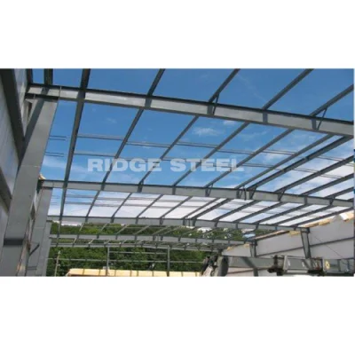 China ya hechas de acero pintado de la estructura prefabricada de la luz de la luz de la cámara frigorífica Fabricante Pórtico de acero