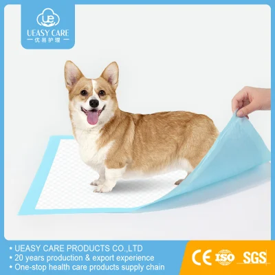  2023 Amazon Venta caliente absorbentes desechables PEE PET PET PET Pad Pad Pad de la formación de formación de cachorro de Perro almohadilla almohadilla PEE WEE cama mascota perro Pad Pad de la jaula de perro cachorro Pad Pad