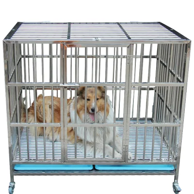 Popular al por mayor jaula de perro Furtniture jaula de perro grande de servicio pesado Abra la parte superior
