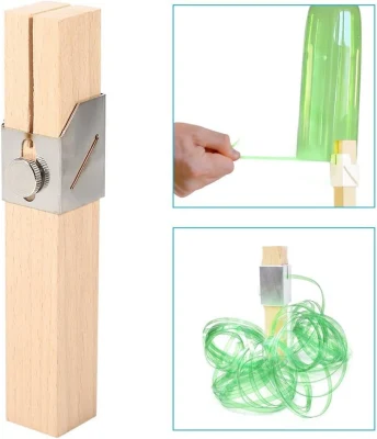  Cortador de botellas de plástico para exteriores de bricolaje botellas inteligentes de color verde Herramientas de cuerda Ci10324
