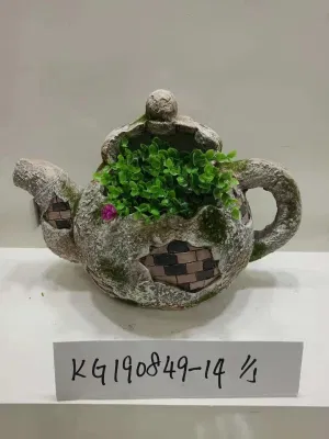  Hogar y Jardín de óxido de magnesio Boy Maceta adornos de césped de la sembradora