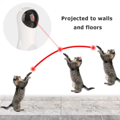  Juguetes automáticos para gatos, juguetes interactivos para mascotas con láser LED, divertidos juguetes electrónicos portátiles para gatos, herramienta inteligente de entrenamiento para todos los gatos.