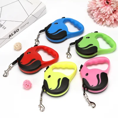 Automatic Dog Lead Strape Pet Retractable Arneses Portable Out Automatic Retractor exterior Perro Leashes Pet tracción cinturón de cachorros tiro cuerda Cadena Leah