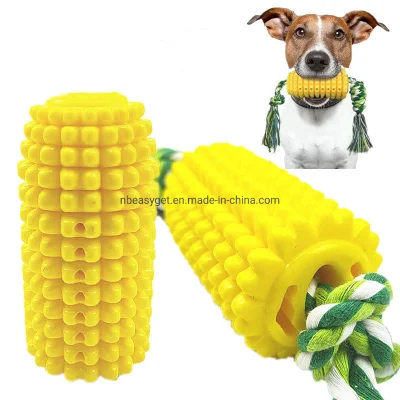  Juguetes para mascotas, Perro Toy Corn Molar Stick cepillo de dientes resistente a los mordiscos Perro Toy con cuerda, Limpieza Puppy Cuidado Dental cepillo de dientes Esg12740