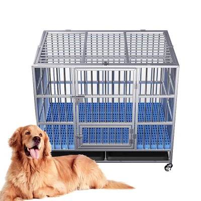Popular al por mayor jaula de perro Furtniture jaula de perro grande de servicio pesado Abra la parte superior