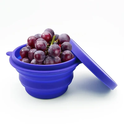  Mayorista personalizado Food Grade portátil de silicona de perro arco de silicona colapsible Recipiente para mascotas