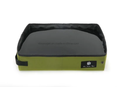  Viajes cat litter Box plegable y portátil, con compartimento resistente al agua Esg12361