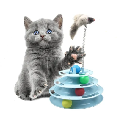 Divertido Turntable Crazy Ball Disk Interactive Cat Toys for Pet Productos