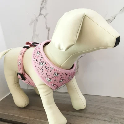  Perro transpirable cuerpo Chaleco Arnés Cinturón de seguridad de entrenamiento de mascotas Correa mochila para pequeñas, medianas, grandes perros y gatos