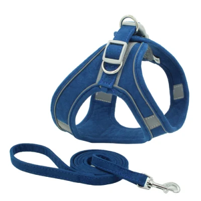 Paso al por mayor en conjunto de arnés reversible para mascotas, Diseño de Moda Diseño de Diseño de arnés de collar de perro