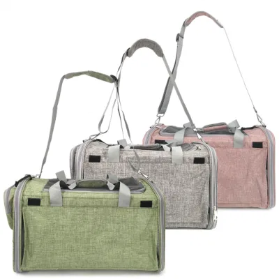 Mascota pequeña aerolínea operadora gatito/ raza del perro portador/Suave lana lavable de electrodos//Pet Pursetravel Tote/Kennel/portátil plegable/Caja/Bandolera