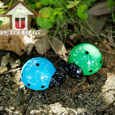  Navidad oments Colorful siete estrellas insecto insecto insecto Sect Artesanía Figurines Decoración de jardín