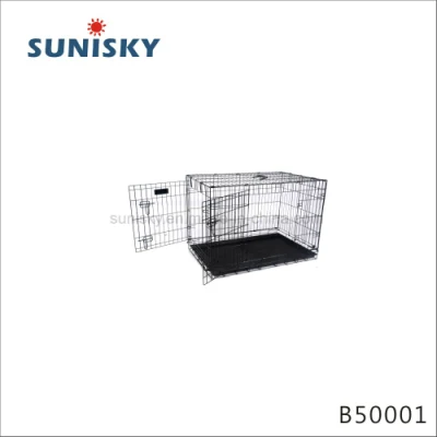 B50001 alambre Pet Cages Casa para Perros y Gatos plegable Portadores de Hierro jaula de animales Crate Boarding Kennels Collapsible lugares
