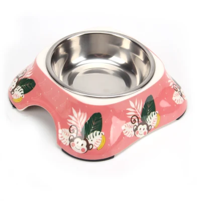 Recipiente de acero inoxidable mayorista Gato como mascota perro Comida para perros el tazón de agua