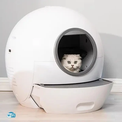  Esterilización inteligente con luz UV que indica la desinfección automática del inodoro Cat Smart Limpieza automática APLICACIÓN Wi-Fi Control Bandeja basura Cat Caja eléctrico Caja de basura de gato