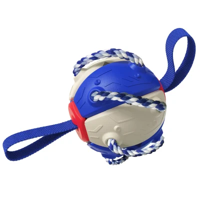 Mayorista de suministros de mascotas herramienta Funny duro dientes de pew Limpieza al aire libre Perro bola Squeaky Puzzle mascota juguete