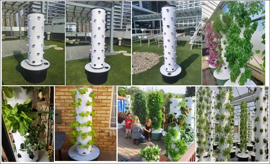 Hot Sell New Indoor Hydroponic Growing System Vertical Farming Tower Comercial or Garden Use