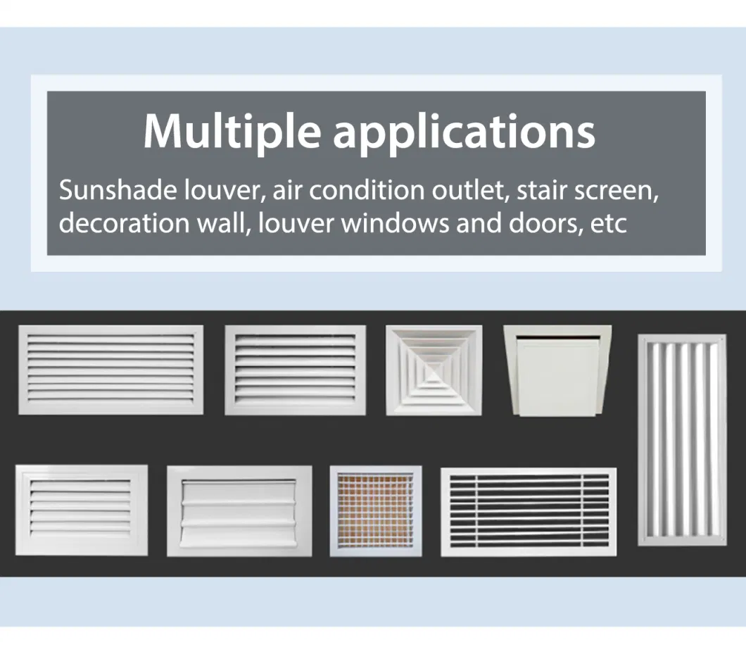 Sun Facade Black Exterior Aluminum Fixed Panel Shutters Foldable Window Ventilation Sunlight Shading Customized Shutter