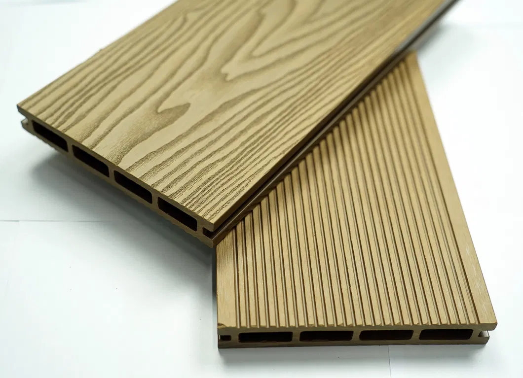 Decorative 140*25mm Made in China Timber Wood Plastic Composite Decking Garden Supply