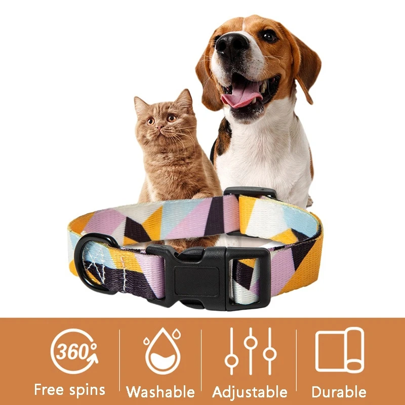 Bohemia Style Adjustable Puppy Cat Walking Collars Dog Collar and Leash Set for Small Medium Large Dogs Pet Supplies