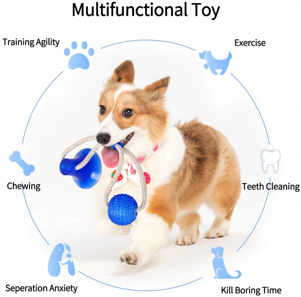 Heavy Duty Rubber Material Interactive Dog Toys Multiple Colours Available