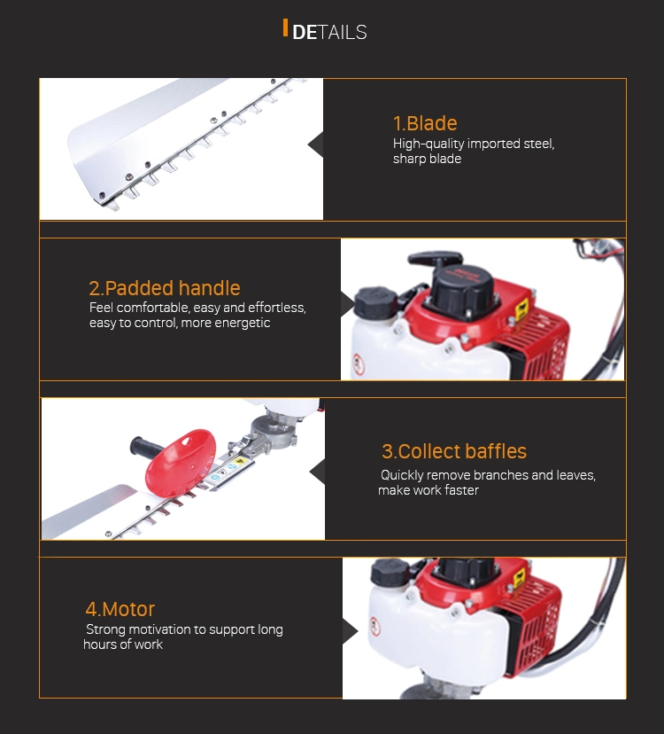 23cc Agricultural Tools Cordless Hedge Trimmer Hedge Cutter