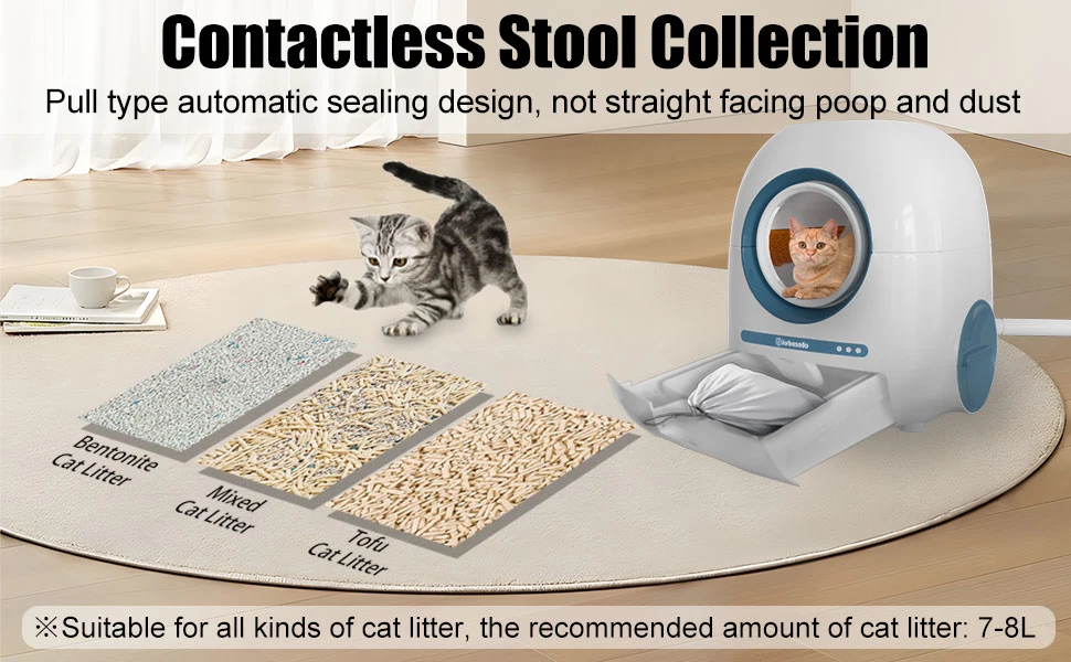 Automatic Self-Cleaning Large Space Cat Litter Box