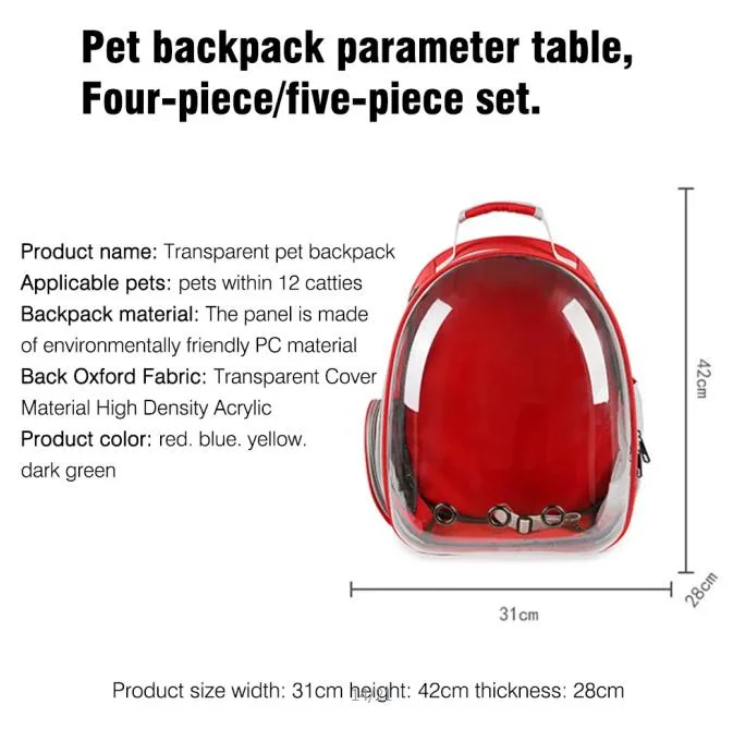 Custom Color Logo Foldable Portable Soft Pet Carrier Dog Cat Travel Bag Backpack