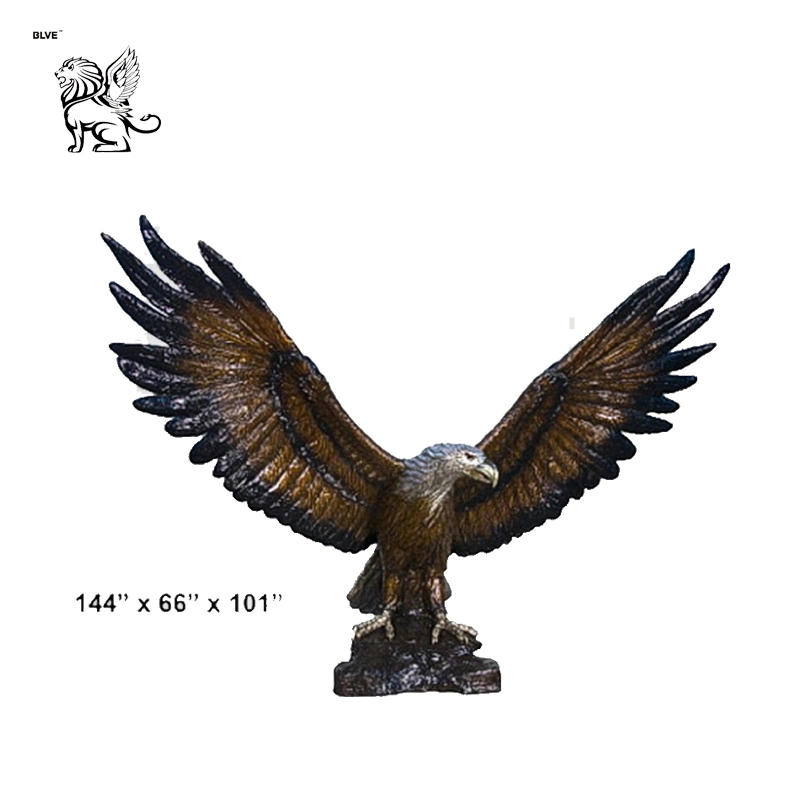 Hot Sale Garden Animal Cast Bronze Eagle Statue Basc-017