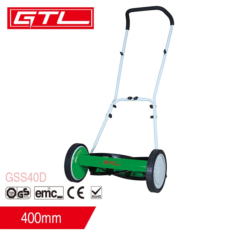 400mm Height Adjustable Push Reel Mower Hand Push Lawn Mower (GSS40D)