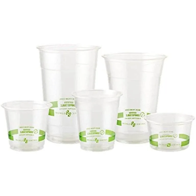 100% Biodegradable 16oz PLA Compost Cup PLA Cup for Espresso Coffee PLA Full Biodegradable Milk Tea Cup