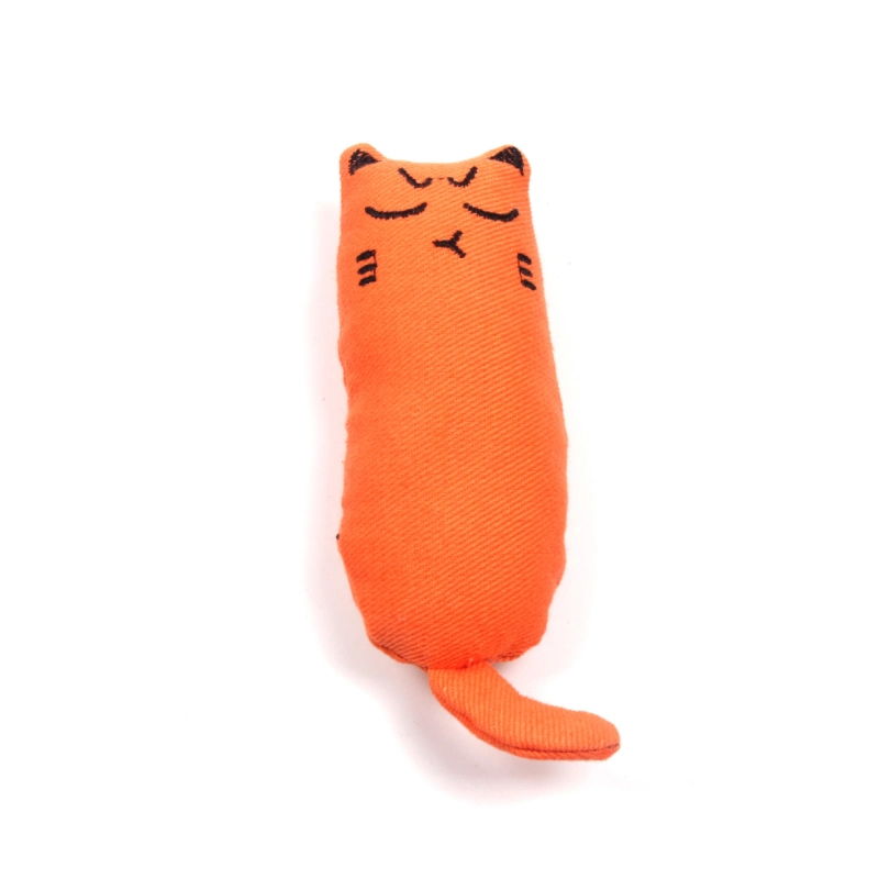 Cat Grinding Catnip Toys Funny Interactive Plush Cat Pet Kitten Chewing Toy Claws Thumb Bite Mint for Cats Teeth Toys