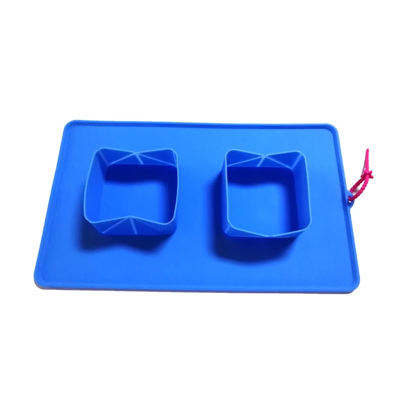 Wholesale Portable Silicone Folding Collapsible Dog Pet Feeder Travel Bowl