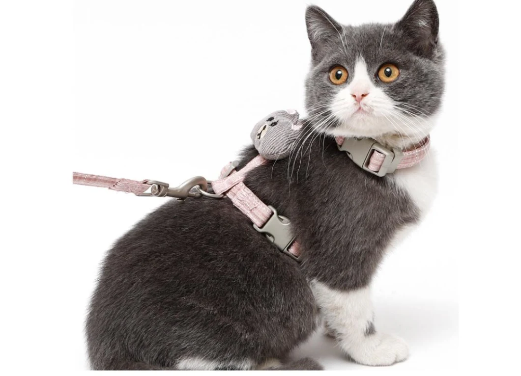Walking Escape Proof Cat Vest Harness and Leash Escape Proof Soft Mesh Breathable Adjustable Pet Vest Harnesses Cat Harness and Leash