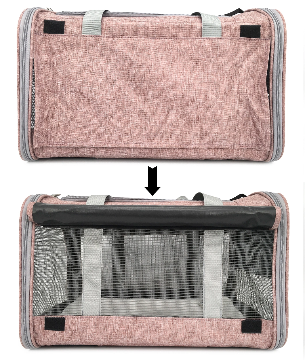 Small Pet Carrier/Cat Carrier/Kitten Carrier/ Dog Breed Carrier/Soft Fleece Pads/Washable/Pet Pursetravel Tote/Kennel/Foldable/Portable Crate/Shoulder Strap