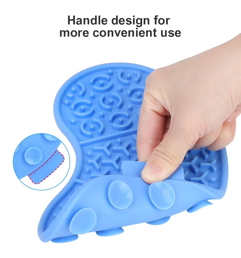 Pet Dog Food Mat Travel Sniffing Suction Cups Silicone Dog Lick Mat Pads for Boredom Reducer