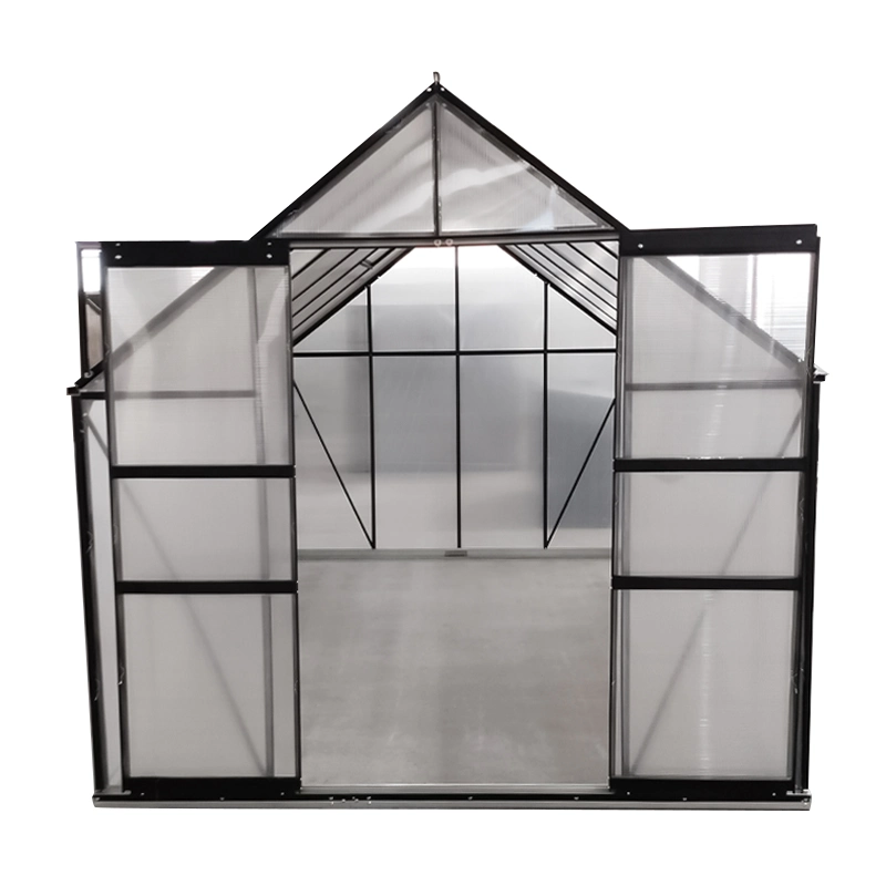 Huiding 8X10 4mm Polycarbonate Outdoor Backyard Greenhouse