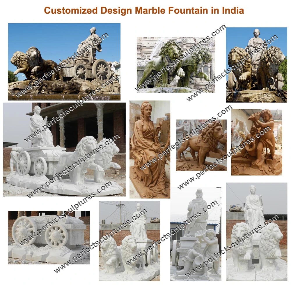 Custom Design Large Garden Decoration Stone Hand Carved Marble Flower Pot (QFP320)