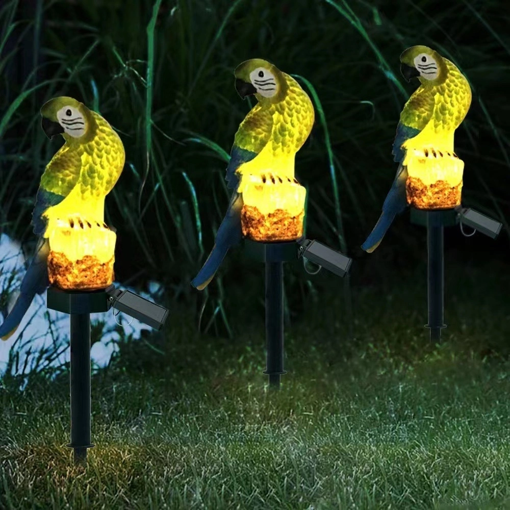 Long Lasting Solar Powered Garden LED Lights Parrot Animal Lawn Ornament Ci22809