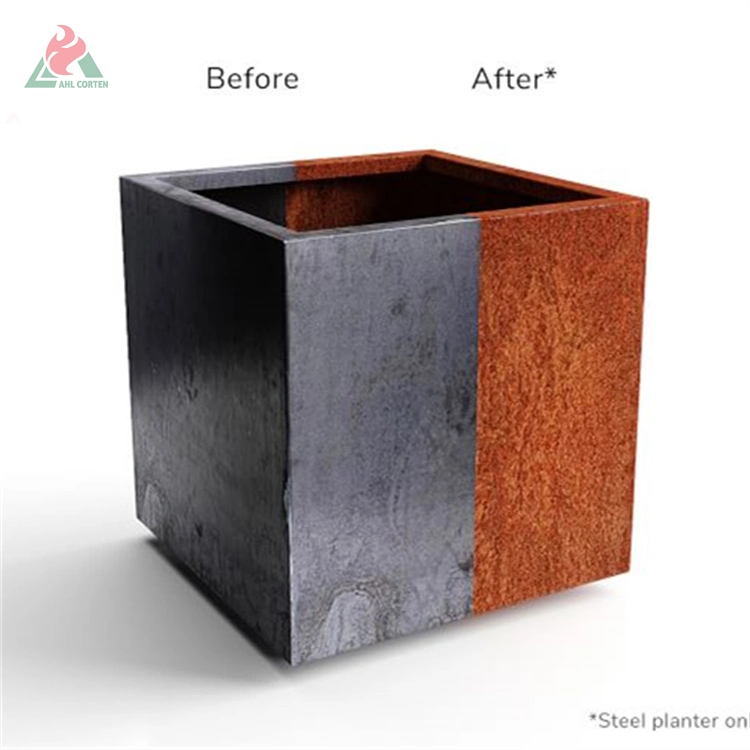 Custom Light Weight Durable Metal Corten Steel Planters for Garden