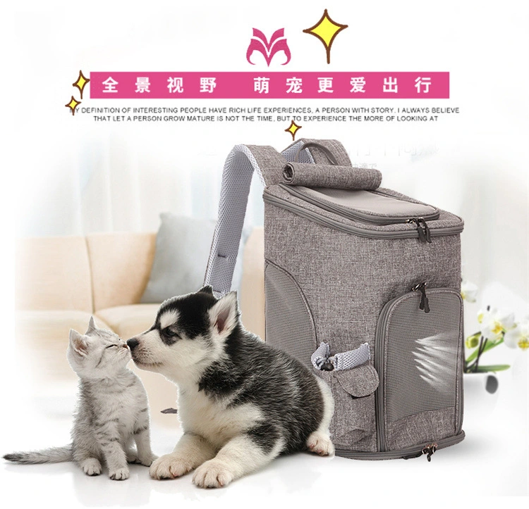 Fashionable Pet Carrier Bag Portable Travel Tote Dogs Cats Outdoor Backpack