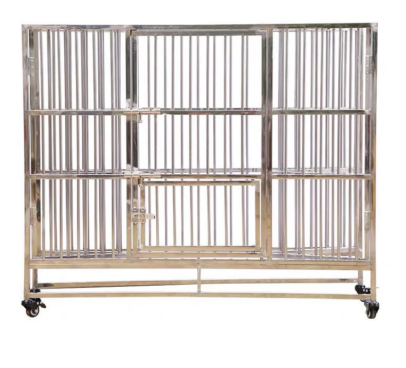 New Arrivals Cheap Metal Large Heavy Duty Stainless Steel Foldable Dog Cage